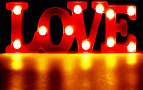 VIP LED IŞIKLI LOVE YAZISI GÜN IŞIĞI LED IŞIKLI DEKOR LOVE YAZI SEVGİLİLER GÜNÜNE ÖZEL DEKOR IŞIK