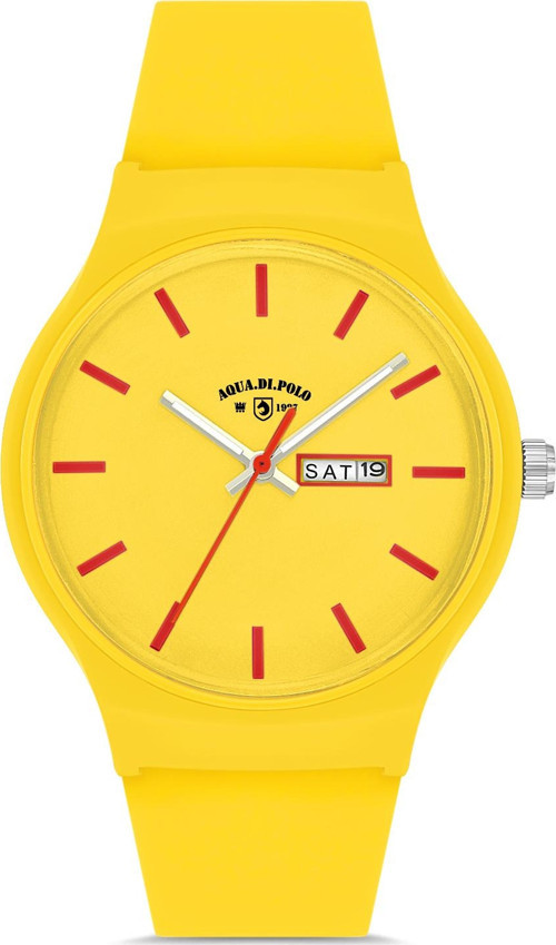 Sarı Unisex Silikon Kol Saati APWR031821