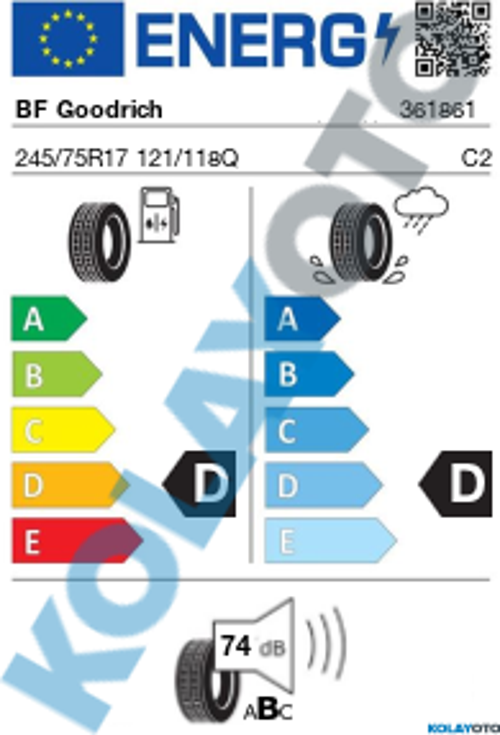 Mud-Terrain T/A KM3 245/75R17 121/118Q LRE GO LT (Yaz) (2023)