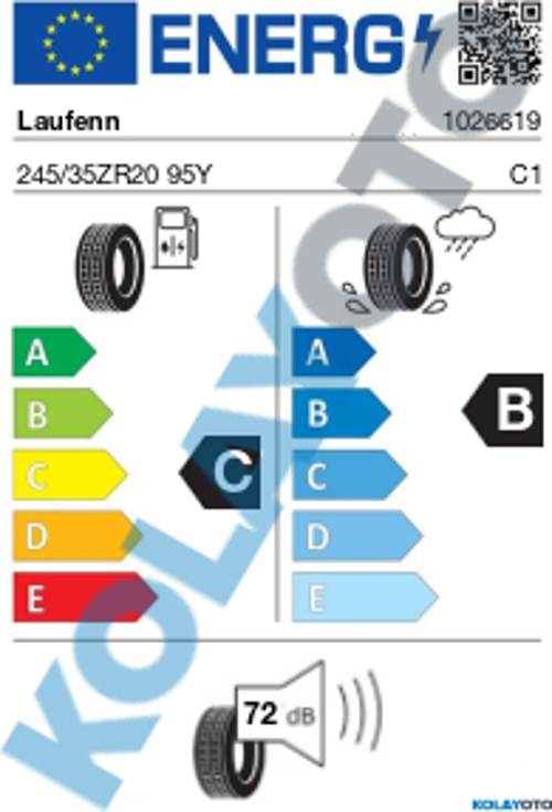S FIT EQ+ LK01 245/35R20 95Y XL (Yaz) (2024)