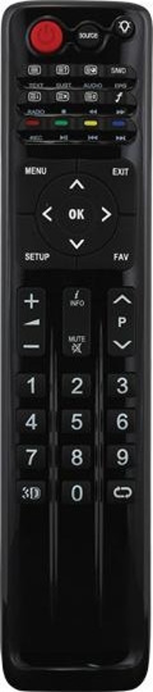 WEKO KL SUNNY AXEN RC0256/01 YAZISIZ 3D TUŞLU LCD LED TV KUMANDA (40147=13087)