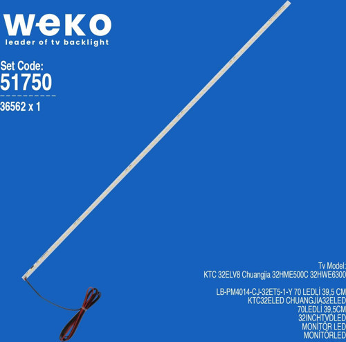 WKSET-6750 36562X1 LB-PM4014-CJ-32ET5-1-Y 1 ADET LED BAR