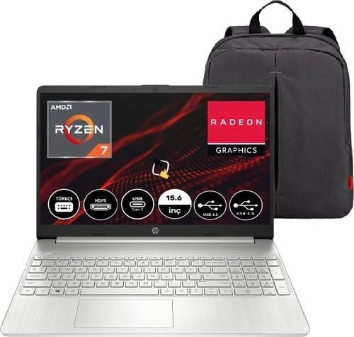 15S-EQ2000NT Amd Ryzen 7 5700U 32GB 1tb SSD Freedos 15.6 Fhd Taşınabilir Bilgisayar 4H0J2EA+SNERTECHÇANTA