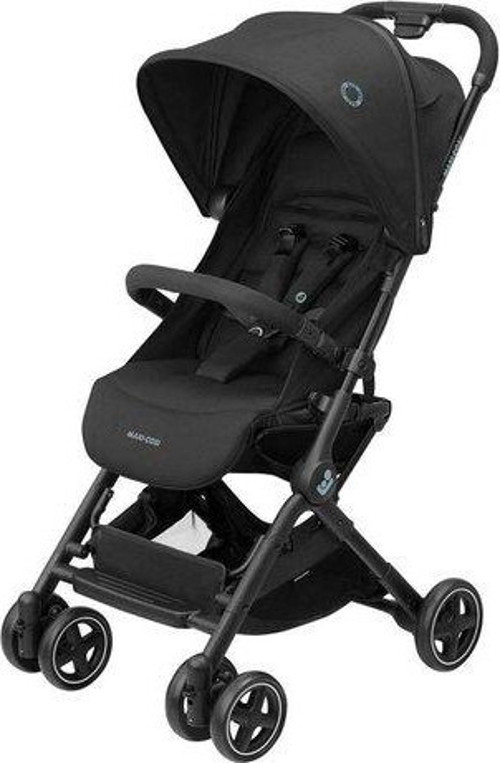 Lara2 Ultra Kompakt Otomatik Katlanan Kabin Boy Seyahat Sistem Olabilen Bebek Arabası Essential Black