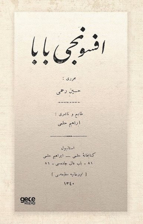 Efsuncu Baba - Osmanlıca