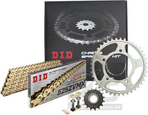 -Jt 2022-2023 Honda NT 1100 DCT Uyumlu Zincir Dişli Set Zvm-x Zincir Gold Renk