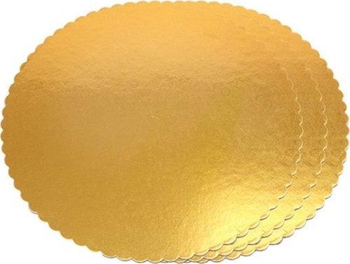 Turta Mendili / Pasta Altlığı Gold -Altın İnce Yuvarlak 18 cm 50 adet