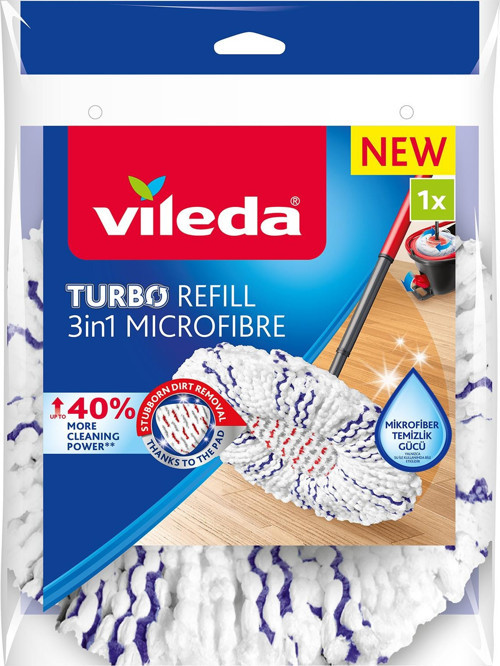 Turbo Deep Clean Yedek Paspas, Extra Pedli, Üçgen Başlık, Derinlemesine Temizlik