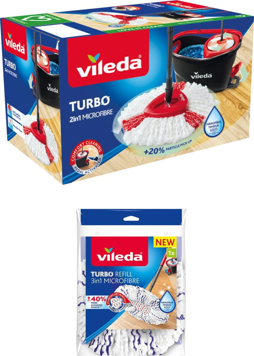 Turbo 2in1 Temizlik Seti + 2 adet 3in1 Yedek Paspas