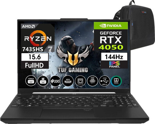 Tuf Gaming A15 7435HS 16GB Ram 1TB SSD Freedos 15.6 Inç Fhd 144Hz 6GB/RTX4050 140W FA507NUR-LP03502+ZettaÇNT