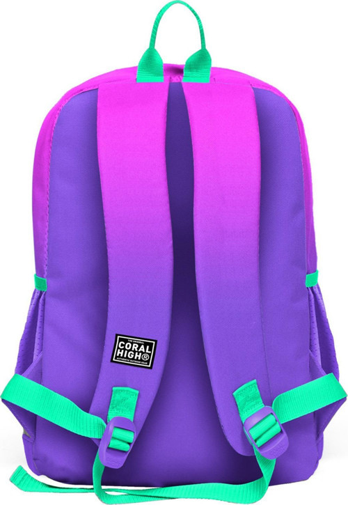 Coral High Kids Pembe Mor Renk Geçişli 3’lü Okul Çanta Seti SET0123762 5