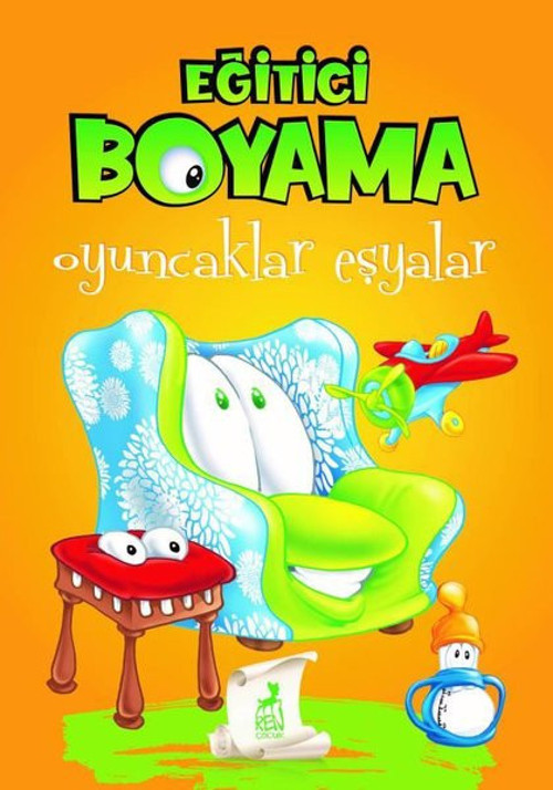 Eğitici Boyama - Oyuncaklar Eşyalar
