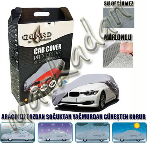 Peugeot 308 HB Branda 2008-2013 4 Mevsim Miflonlu Gri
