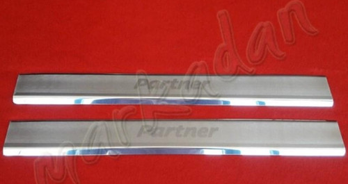 Peugeot Partner Krom Kapı Eşiği 1996-2008 2 Parça Paslanmaz Çelik