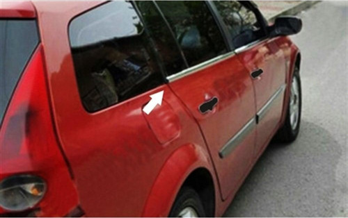Renault Megane 2 SW Krom Cam Çıtası 2004-2010 4 Parça Paslanmaz Çelik