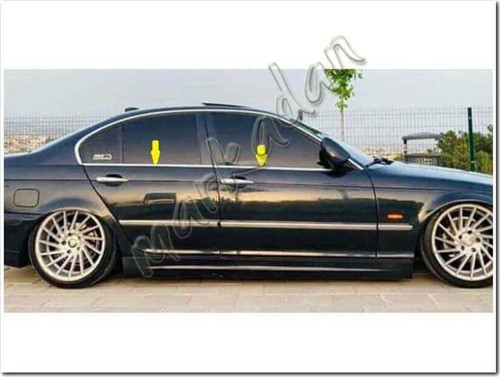 Bmw E46 Sedan Krom Cam Çıtası 1998-2006 4 Parça Paslanmaz Çelik
