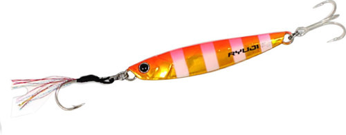 Jig King 7.7cm 40gr Metal Jig yem Gold Zebra Glow