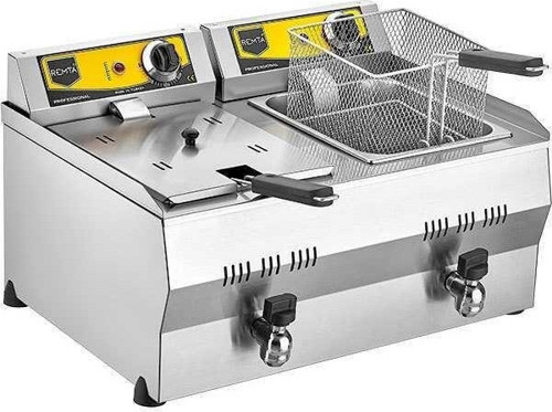 Elektrikli Fritöz 8+8 Litre (Tahliye Musluklu) R111