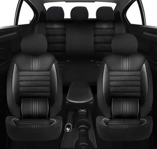 Dacia Duster Uyumlu Koltuk Kılıfı Titan Serisi Deri - Siyah