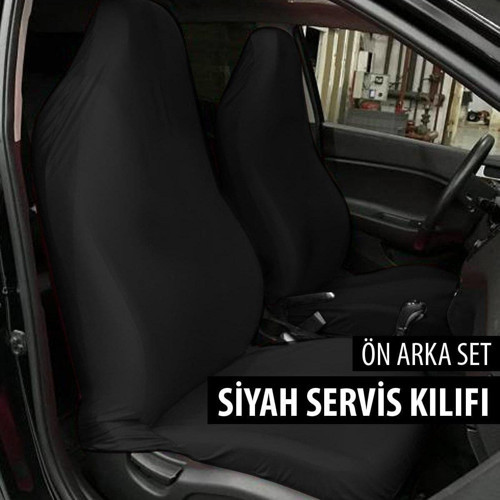 Volkswagen Golf 6 Uyumlu Koltuk Kılıfı Servis Kılıfı - Siyah