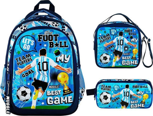 Mu-9112 Best Game Koleksiyonu İlkokul Çantası + Beslenme Çantası + Kalem Kutusu