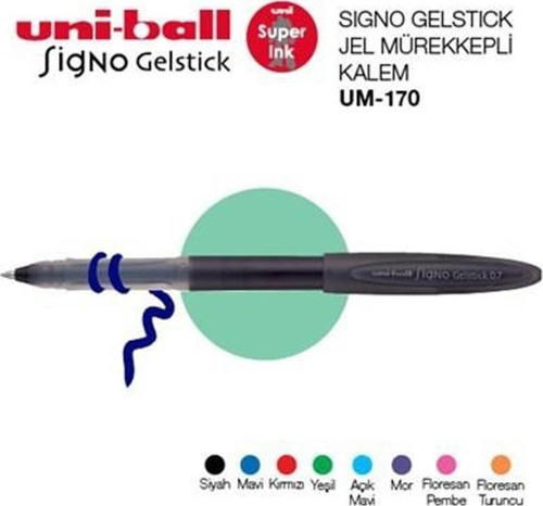 Signo Gelstick Jel Mürekkepli Kalem (UM-170) Siyah