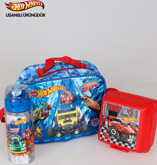 YENİ SEZON LİSANSLI BESLENME ÇANTASI, 2 KATLI BESLENME KABI VE 500 ML MATARA SETİ