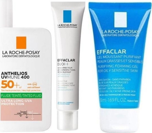 Anthelios Oil Control Fluid Renklİ Güneş Kremi 50 ml + Effaclar Duo 15ml + Effaclar Gel 50ml Set