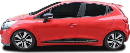OMSA Renault Clio 4 HB Siyah Krom Cam Alt Çıtası 8 Parça 2012-2019 Arası