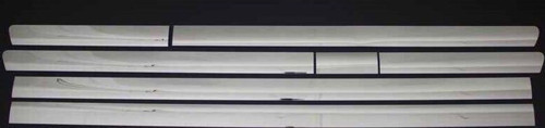 OMSA VW T5 Caravelle Krom Yan Kapı Çıtası 7 Parça (Uzun Şasi) 2010 ve Sonrası
