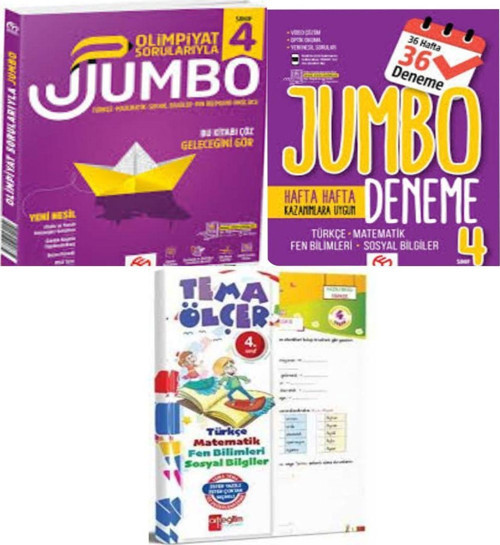 Model Eğitim Yayınları 4. Sınıf Olimpiyat Sorularıyla Jumbo Soru Bankası + Tüm Dersler Deneme Ve Yaprak Test