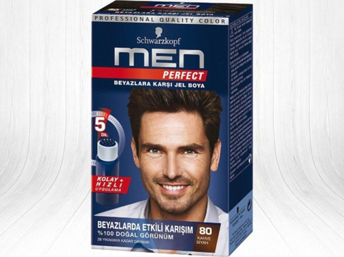 Schwarzkopf Men Erkek Saç Boyası 80 Kahve Siyah