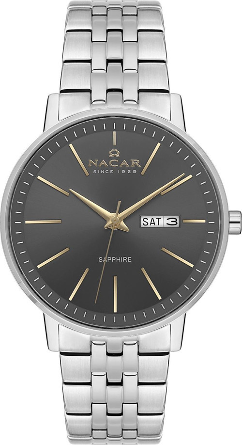NC34-29B685-AGCM Gri Metal Band Erkek Kol Saati