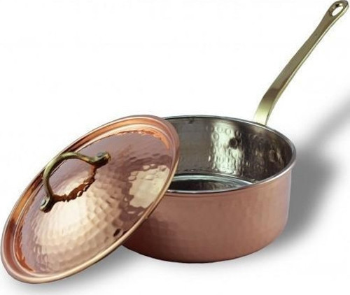 İtalyan Tencere Tek Kulp 5 No 26 Cm El Dövme Kırmızı Turna8156-1
