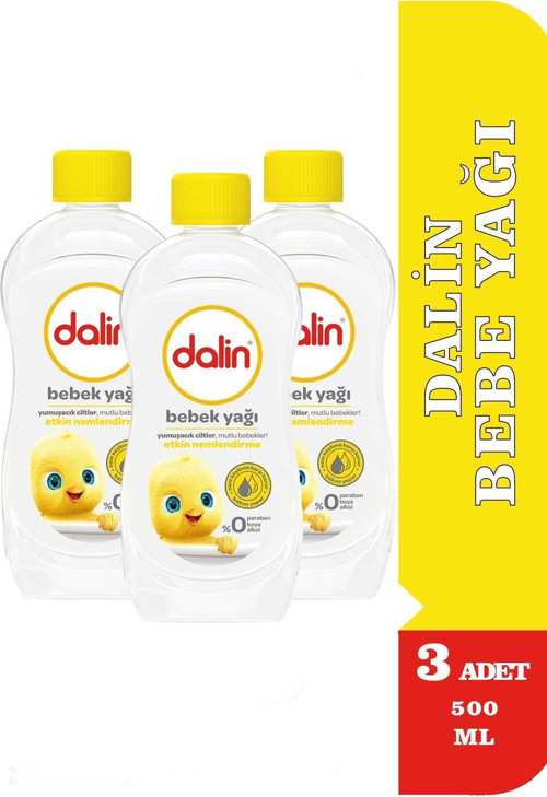 Bebe Yağı 500 ml 3 Adet