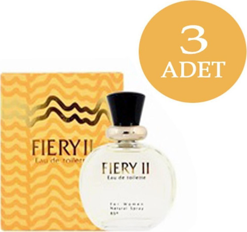 3 Adet X Fiery 2 Woman Edt 100ML Bayan Parfümü - Fiery II