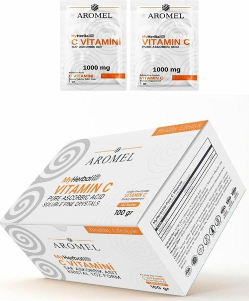 C Vitamini 100 Şase Askorbik Asit Alman Menşei 100 Gr Ekstra Saf