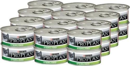 Somonlu ve Ton Balıklı Kısırlaştırılmış Kedi Konservesi 85gr x 24 Adet