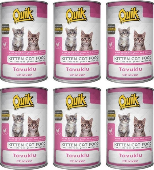 Tavuklu Yavru Kedi Yaş Maması 400 Gr x 6 Adet
