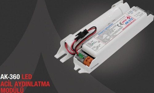 AK-390-1 LED Lambalar İçin Acil Durum Yedekleme Kiti Kesintide 60 Dak. Yanan 50-90 Volt
