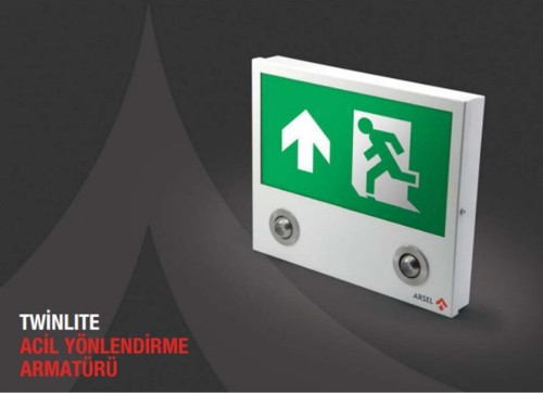 Twinlite TW-121-L Acil Çıkış Yönlendirme Armatürü Sürekli ve Kesintide 90 Dak. Yanan LED + LED