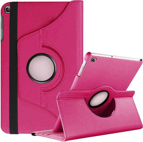 Galaxy Tab A7 SM-T500 Kılıf 360 Derece Dönerli Yatay ve Dikey Standlı Deri Kılıf + 9H Nano Ekran Koruyucu