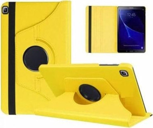 Galaxy Tab A7 SM-T500 Kılıf 360 Derece Dönerli Yatay ve Dikey Standlı Deri Kılıf + 9H Nano Ekran Koruyucu