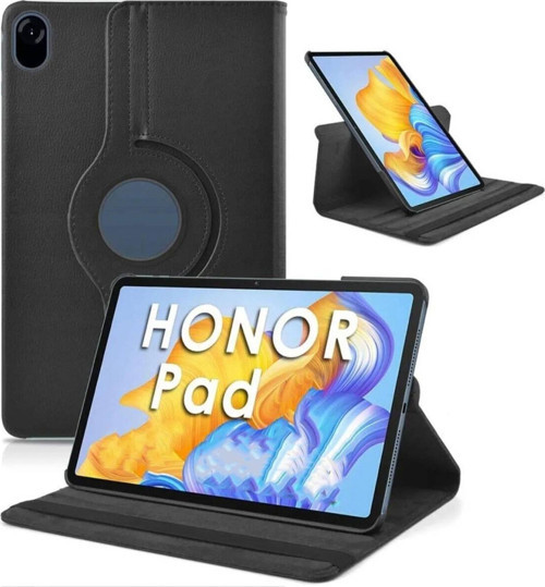 Huawei Honor X8 Pro 11.5' Kılıf 360 Derece Dönerli Yatay ve Dikey Standlı Deri Kılıf + 9H Nano Ekran Koruyucu