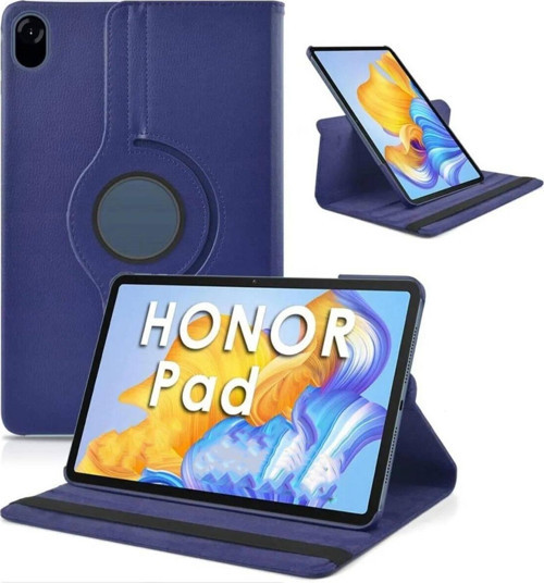 Huawei Honor X8 Pro 11.5' Kılıf 360 Derece Dönerli Yatay ve Dikey Standlı Deri Kılıf + 9H Nano Ekran Koruyucu