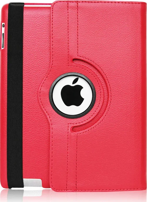 Apple iPad Mini 2 Kılıf 360 Derece Dönerli Yatay ve Dikey Standlı Deri Kılıf + 9H Nano Ekran Koruyucu