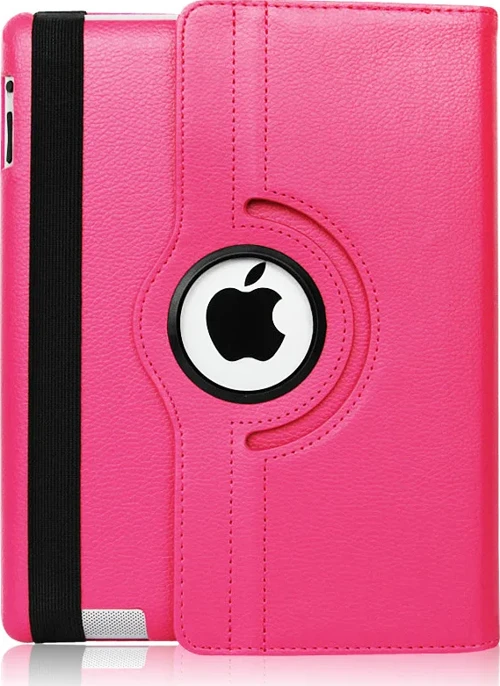 Apple iPad Mini 2 Kılıf 360 Derece Dönerli Yatay ve Dikey Standlı Deri Kılıf + 9H Nano Ekran Koruyucu