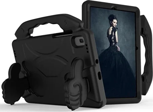Samsung Galaxy Tab A 8.0 SM-T290 Yatay Stadlı Çocuk İçin Parmaklı Eva Like Silikon Kılıf