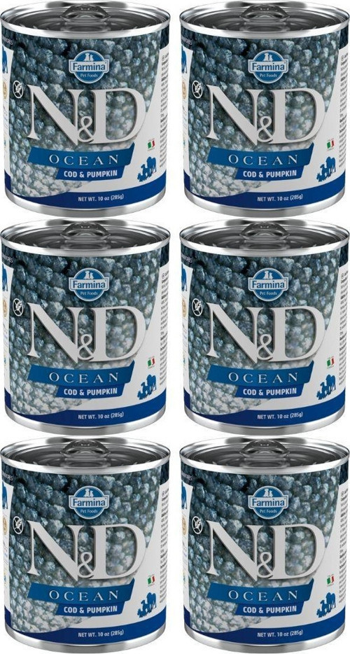 Ocean Morina Balığı ve Balkabaklı Yetişkin Köpek Konservesi Yetişkin Köpek Konservesi 285 Gr x 6 Adet