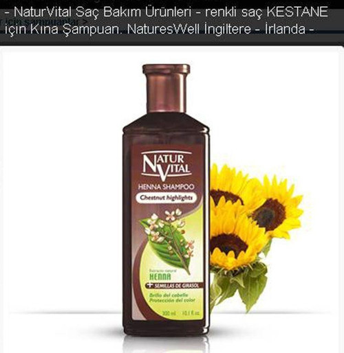 Henna Kumral Kahve Saçlar İçin Şampuan 300 ml